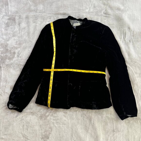 Ann Taylor Black Velvet Jacket - Rayon Blend - Picture 3 of 5